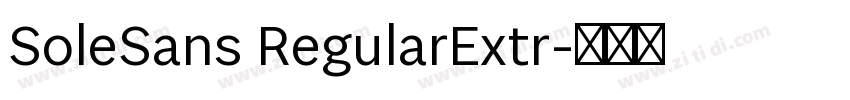 SoleSans RegularExtr字体转换